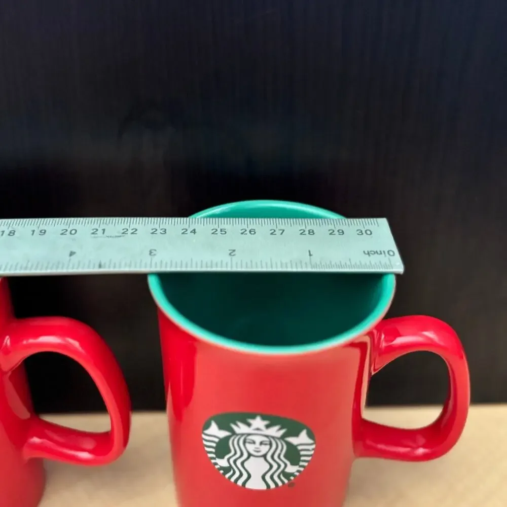 Starbucks 2024 Red Holiday Coffee Mug Cup 10 oz Siren Logo Collectible
